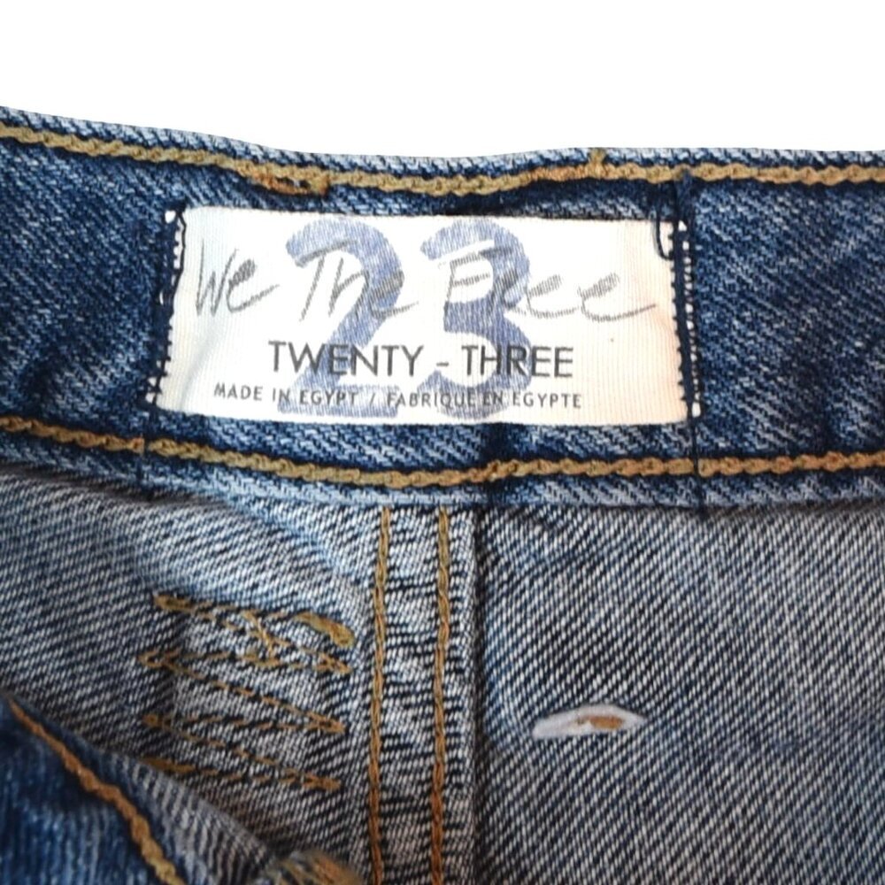 We The Free Distressed Cutoff Shorts Y2K Grunge Festival Denim NWT 23 - Picture 4 of 10